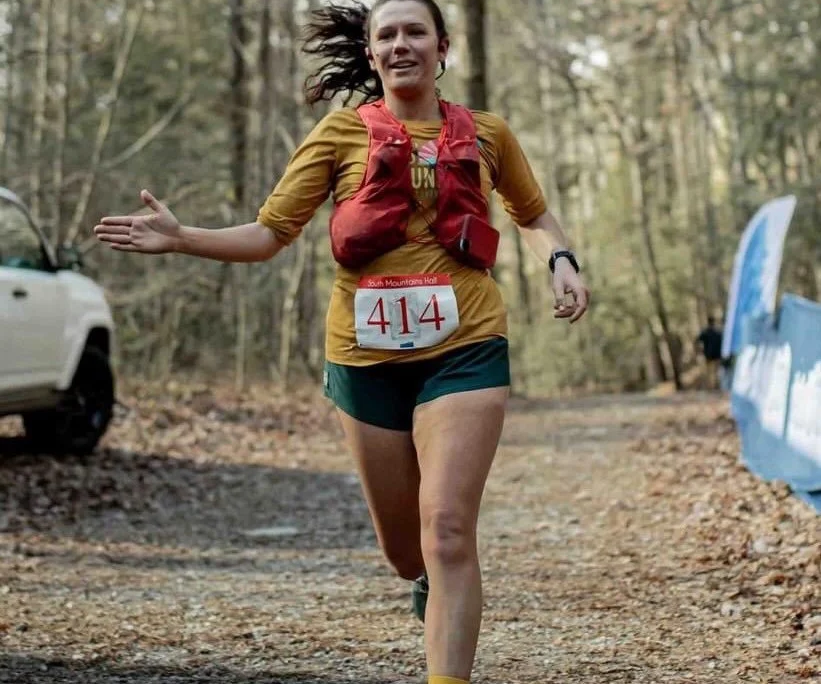 Rhianna Running Rhianna Zarbock running in a trail race