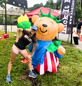Scarlet and liberty bear